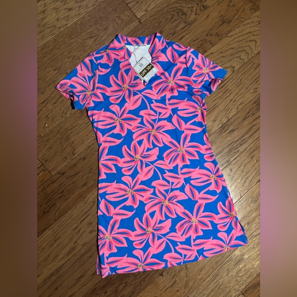 Mary Square Dresses & Skirts - Mary Square  Blue & Pink Floral Dress xsmall NWT SPF 50